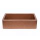 Handcrafted Copper Single Mount Kitchen Sink Modern Design
